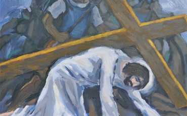 III. postaja - Isus pada prvi put pod križem