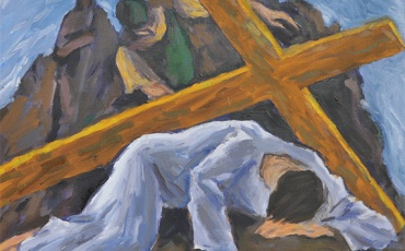 IX. postaja - Isusa pada treći put križem